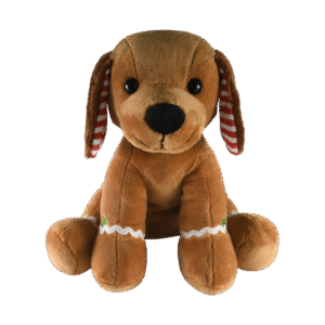 Bunny Boutique online plüss webshop termékfotó Sugar, mézeskalács kutyus